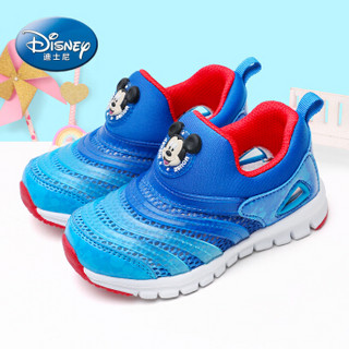迪士尼 DISNEY 童鞋 儿童运动鞋 男女童毛毛虫童鞋 休闲跑步鞋  单网运动鞋 2240 蓝色 28