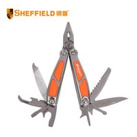 钢盾 SHEFFIELD S041001 迷你不锈钢多用钳子 多功能工具钳 便携可折叠尖嘴钳 迷你不锈钢多用钳