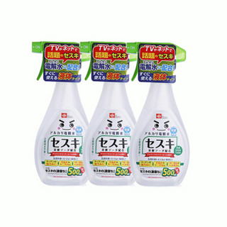 丽固LEC 厨房油污小苏打清洁剂500ml×3瓶装 日本进口 天然油污净 清洁剂 清洗剂去污剂