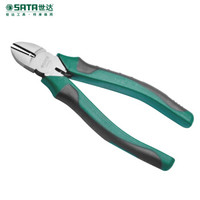 世达（SATA） 7寸专业日式斜嘴钳 电子钳防滑手柄斜嘴钳电工剪断线钳迷你偏口钳 70223A 现货