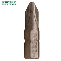 世达(SATA) 5件套6.3mm系列25mm长十字型旋具头3# 冲击钻螺丝批头 59224 现货