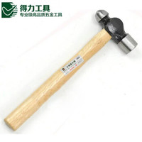 deli 0.75KG 得力手锤 连带木柄圆头锤 锤子 DL5168(4个装)
