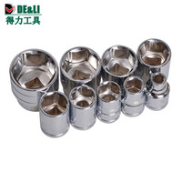 deli 27mm 得力铬钒钢套筒 六角套筒头子 方12.5mm DL4027(1盒10个装)