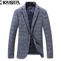 凯撒（KAISER）西服 男2019春季新款时尚休闲小西装大码宽松百搭上衣外套 D216-9803 浅蓝色 XL