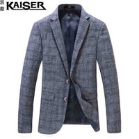 凯撒(KAISER)西服 男2019春季新款时尚休闲小西装大码宽松百搭上衣外套 D216-9803 浅蓝色 XL