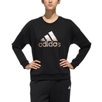 adidas 阿迪达斯 女子训练系 CREW SWT BOS 运动 卫衣  EA3113  黑色 S码