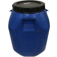 联舵（LIANDUO）塑料桶 50L 塑料酵素桶带盖塑料桶蓝色