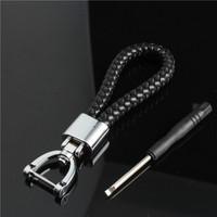 车动力 汽车钥匙扣 挂件 马蹄扣钥匙链 钥匙绳 创意礼品生日礼物(送工具刀)CDL-002B 爵士黑