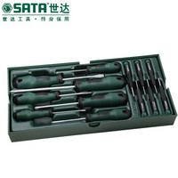 世达（SATA）工具托组套-13件螺丝批  09913 绿色