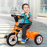 英国Babyjoey 儿童三轮车脚踏车玩具童车周岁礼物宝宝自行车  果粒橙