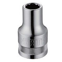 世达（SATA）13610 12.5MM系列12角套筒19MM（6只装）