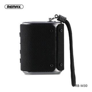 REMAX m30蓝牙音响重低音无线音箱布艺便携式车载户外防水手机电脑通用大音量播放器超长待机 黑色