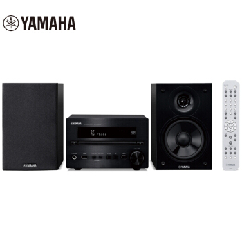 YAMAHA 雅马哈 MCR-B370 音响 音箱 迷你桌面 CD机 蓝牙音响 电视电脑音响  配BP112音箱 主机黑色音箱银色