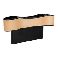 猛速 MIXSUPER 汽车收纳盒座椅夹缝储物盒车用缝隙置物箱车载挂袋车内通用收纳盒整理箱 米色单个装 不分主副