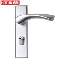 虎顿 HOTUN 门锁 室内门锁 卧室门锁  美式银色太空铝 静音门锁 C02-A024银色