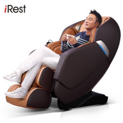 艾力斯特(Irest)语音智能按摩椅 家用全身太空舱电动按摩椅 S600 儒雅棕