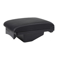 十虎 东风风行菱智m3真皮扶手箱菱智M5储物盒2017款18年款M3L用改装手扶箱一体式免打孔启辰扶手箱