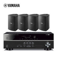 雅马哈（YAMAHA）NS-AW194（2对）+RX-V283 壁挂音箱会议室音响全天候系列 黑色