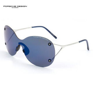 PORSCHE DESIGN保时捷太阳眼镜男款超轻时尚纯钛驾驶墨镜 P8621D 深蓝片银腿 131mm