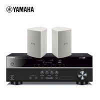 雅马哈（YAMAHA）NS-AW194（1对）+RX-V283 壁挂音箱会议室音响全天候系列  音箱白色