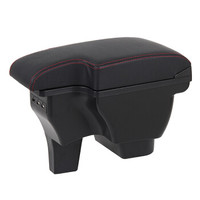 十虎 东风风光330真皮扶手箱风光350专用中央双层手扶箱风光360汽车免打孔储物盒