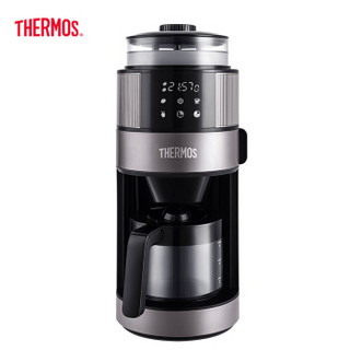 THERMOS 膳魔师 滴滤咖啡机 家用钢化玻璃 美式豆粉两用 EHA-3461E