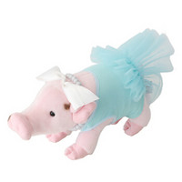 GUND毛绒玩具小猪公仔pig娃娃生日礼物女生玩偶小猪玩具 碧丝-绿色公主装-30CM