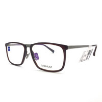 蔡司眼镜（Zeiss Eyewear）男女款 全框茶色镜框枪色镜腿眼镜框眼镜架 ZS-85001-F013 55MM