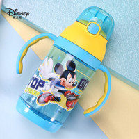 迪士尼（Disney）儿童吸管水杯儿童水壶防漏耐摔杯带手柄饮儿童卡通水杯 430ML