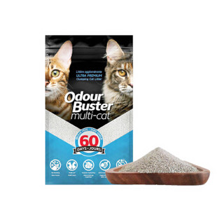 加得小子（Odour Buster）加拿大进口膨润土猫砂 破碎石片状快速结团吸水轻体猫砂 12kg