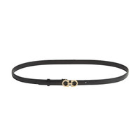 Salvatore Ferragamo 菲拉格慕 女士黑色牛皮革腰带 0601174_C _ 90