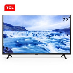 TCL 55L680 55英寸高画质4K超高清HDR 防蓝光智能液晶电视机 丰富影视资源 自营家电（黑色）