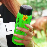 新加坡UNIBOTT优道美国进口Tritan材质便携运动水壶防漏塑料户外旅行水杯 果绿 410ml厂家直发