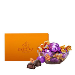 美国进口 歌帝梵(GODIVA) 欢享40颗装松露形黑巧克力礼盒 410g 婚庆礼盒礼物