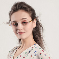 纳尼尼进口老花镜男女轻薄时尚CP1 折叠便携高清舒适老花眼镜 琥珀色100度 琥珀色 100度