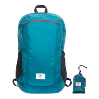 pack all 旅行可折叠双肩包户外防水大容量背包轻便携带可收纳书包 星蓝
