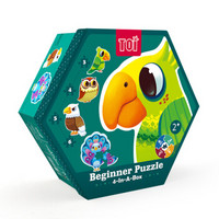 TOI 宝宝低幼启蒙拼图大块纸质盒装拼图玩具卡通拼图男女孩1-2-3岁玩具森林动物