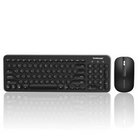 精晟小太阳 SUNROSE T85 无线2.4G朋克键帽键盘鼠标套装笔记本台式通用键鼠套装 黑色
