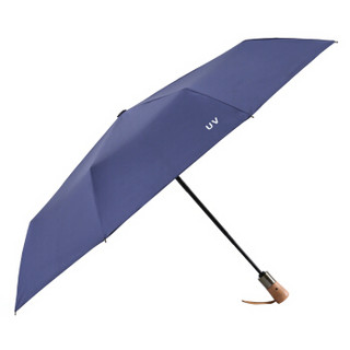 美度（MAYDU）零透光三折防晒遮阳伞全自动男士商务折叠晴雨伞 M3325蓝色