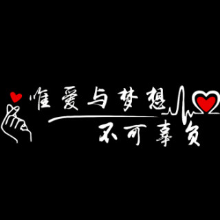 lma洛玛唯爱与梦想不可辜负车贴后挡玻璃贴抖音同款网红汽车反光文字