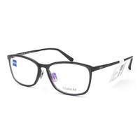 蔡司眼镜（Zeiss Eyewear）男女款 全框灰色镜框枪色镜腿眼镜框眼镜架 ZS-80001-F022 54MM