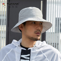 TUCANO啄木鸟渔夫帽速干帽子盆帽遮阳帽防晒可折叠户外休闲春夏季男女帽登山钓鱼帽旅游帽 灰色