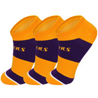 NBA篮球运动船袜 低帮短筒棉袜 跑步训练袜子 3双装 湖人队