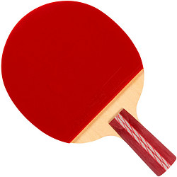 红双喜 DHS 乒乓球成品拍四星直拍底板R4006 双面反胶弧圈结合快攻(单拍)