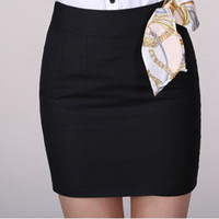 BANDALY 2019夏季新品女装半身裙女韩版大码百搭包臀裙子OL职业 kkcxj31321 黑色 L