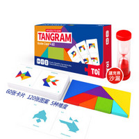 TOI 图益 儿童七巧板拼图玩具3-6岁早教开发英语卡片幼儿园教具