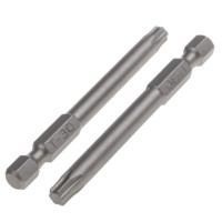 RS Pro欧时 T30 x 70 mm 铬钼钒钢 电动工具螺丝刀刀头, Torx 星形头刀头