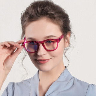 纳尼尼 NANNINI 防蓝光电脑眼镜 男女电竞游戏平光镜 手机上网护目镜PARIS 玫红色