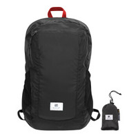 pack all 旅行可折叠双肩包户外防水大容量背包轻便携带可收纳书包 碳灰