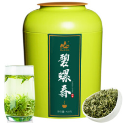 茗山生态茶 碧螺春 明前洞庭绿茶叶 2019年新春茶 400g大铁罐装